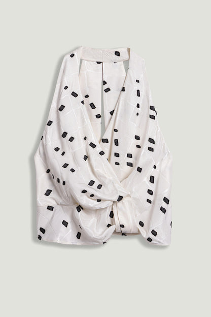 Printed Halter Blouse