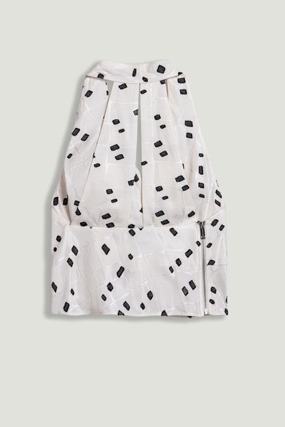 Printed Halter Blouse