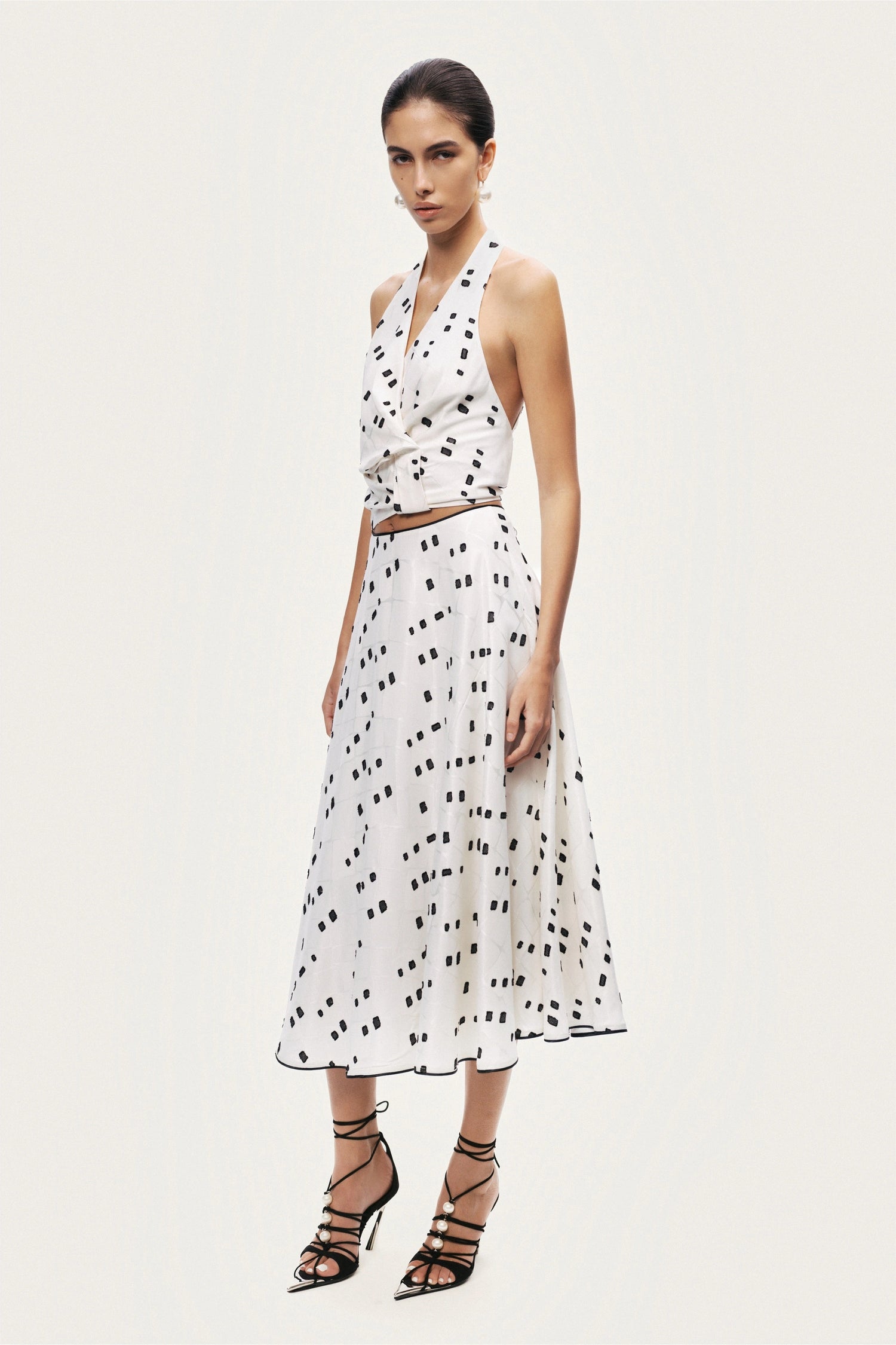 Printed Halter Blouse