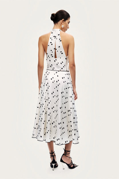 Printed Halter Blouse