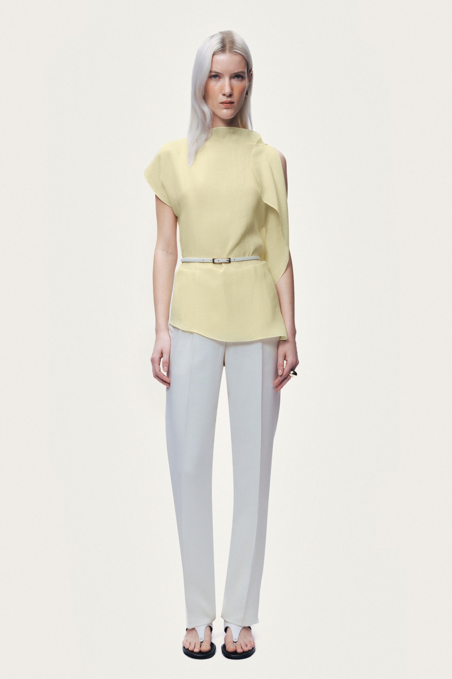 Sleeveless Woven Blouse