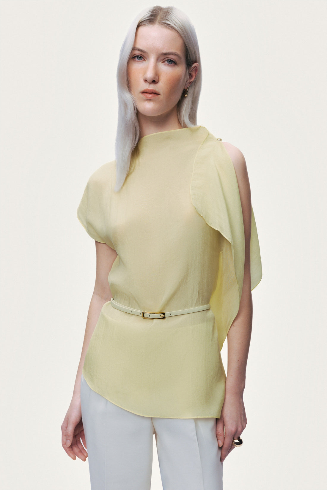 Sleeveless Woven Blouse