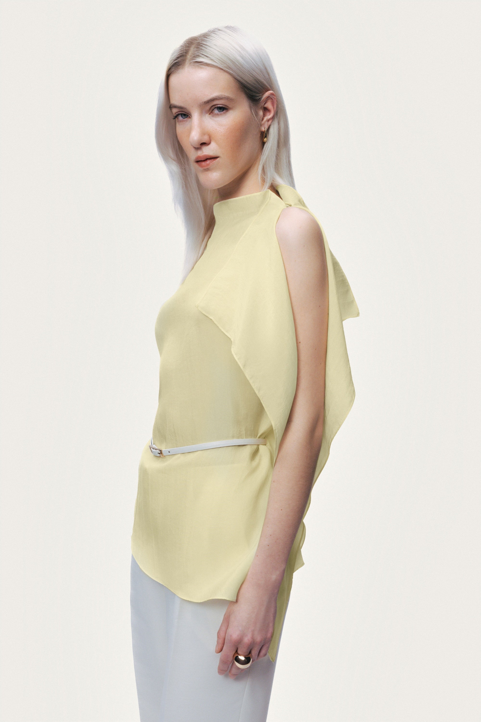 Sleeveless Woven Blouse