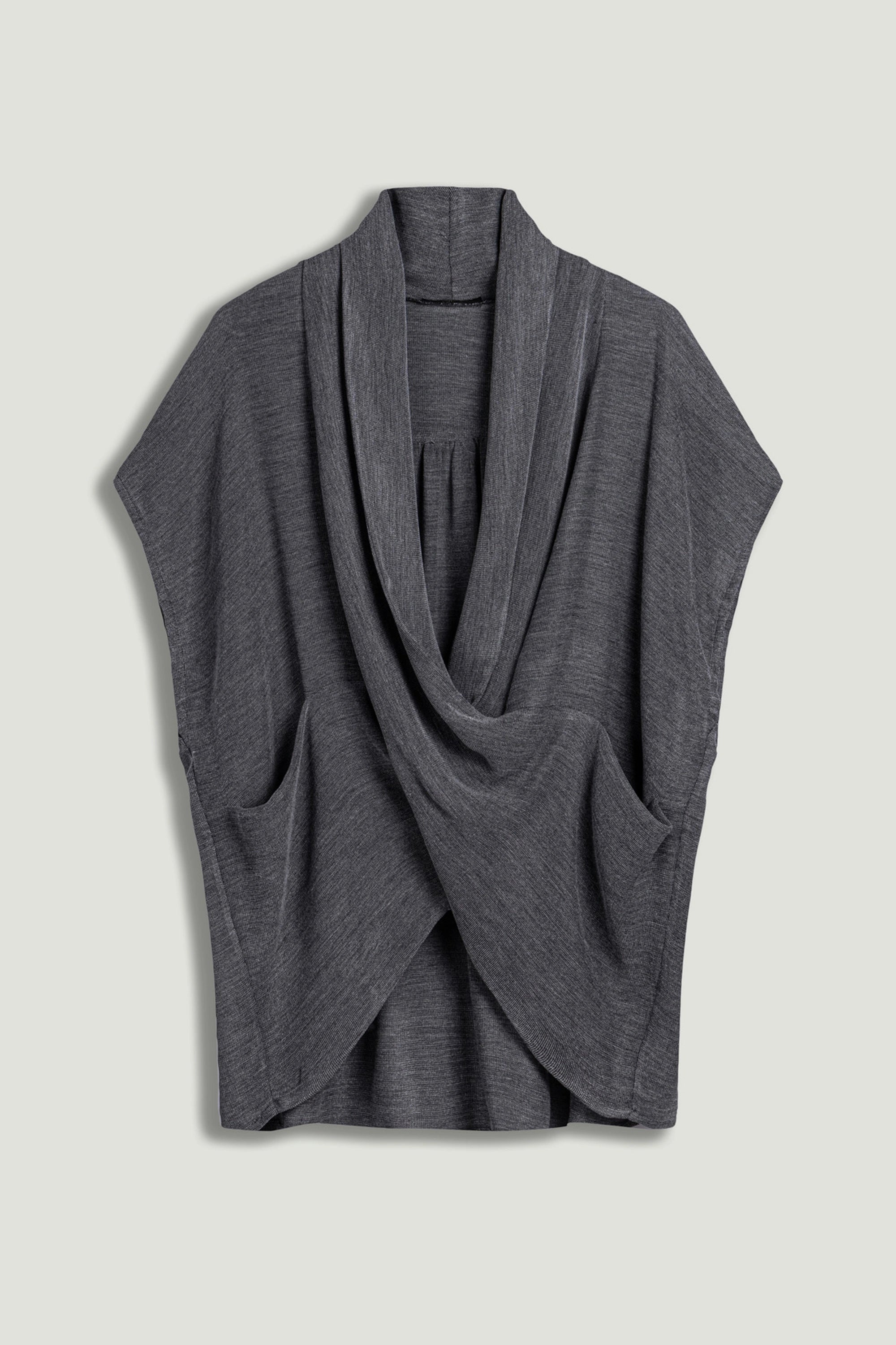 Draped Wrap Blouse