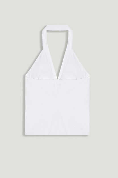 Halter Neck Tie Detail Blouse