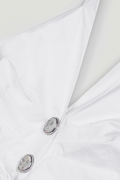 Halter Neck Tie Detail Blouse