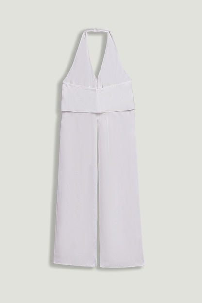Layered Halter Blouse