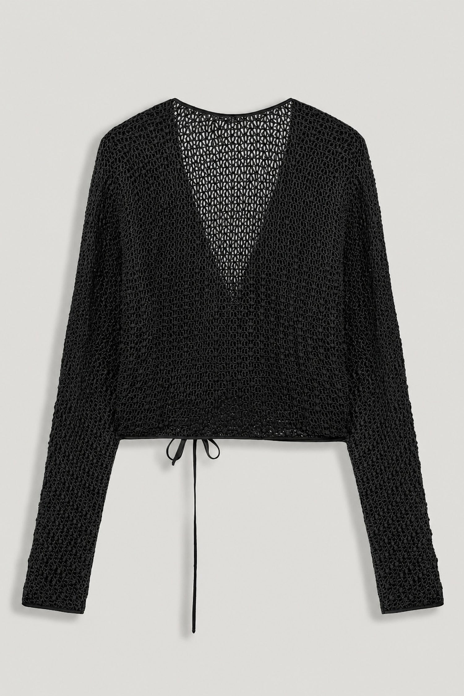 Wrap Mesh Blouse
