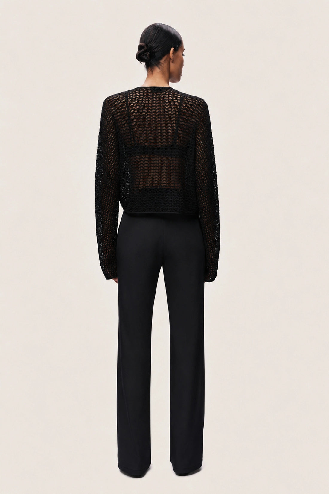 Wrap Mesh Blouse