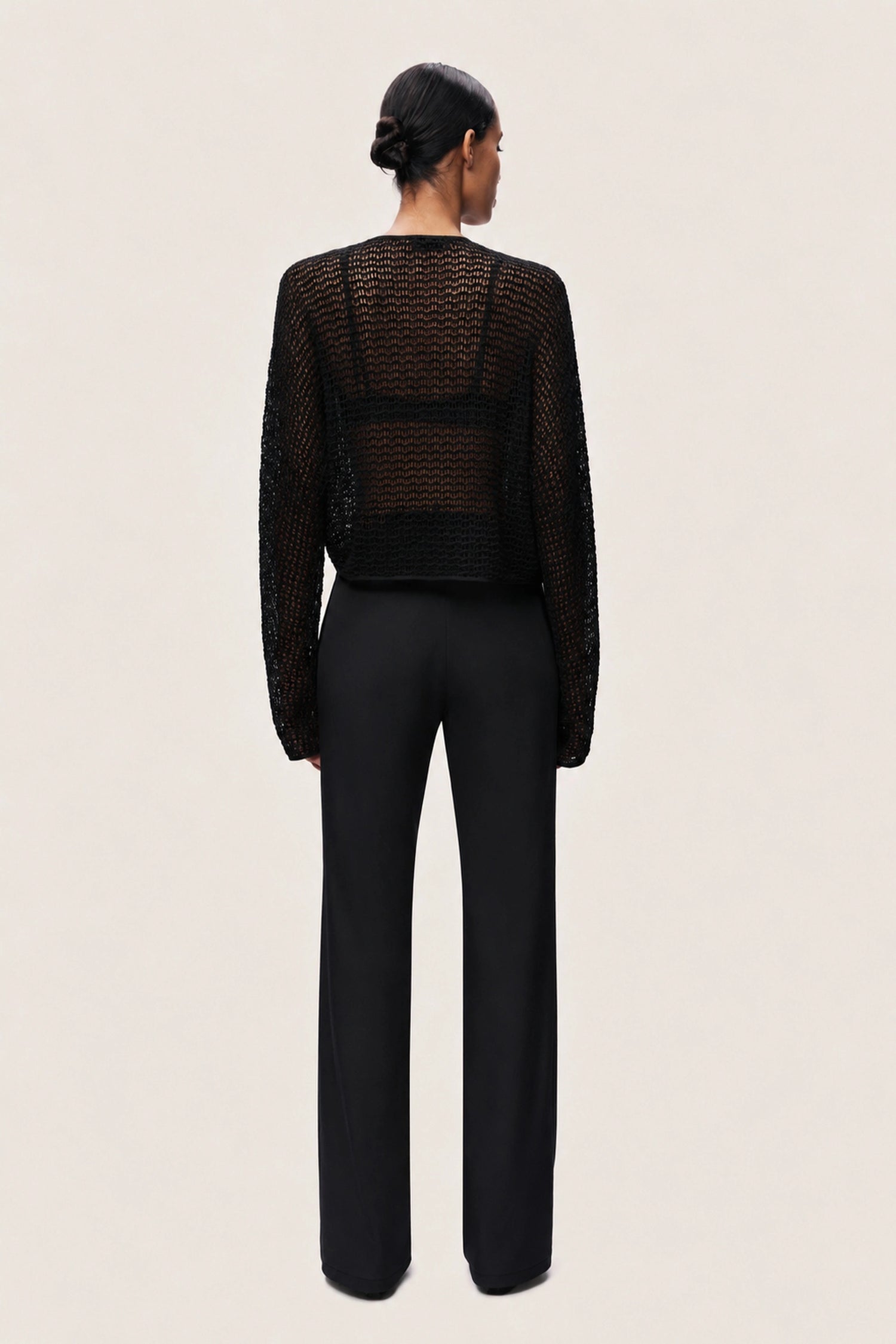 Wrap Mesh Blouse