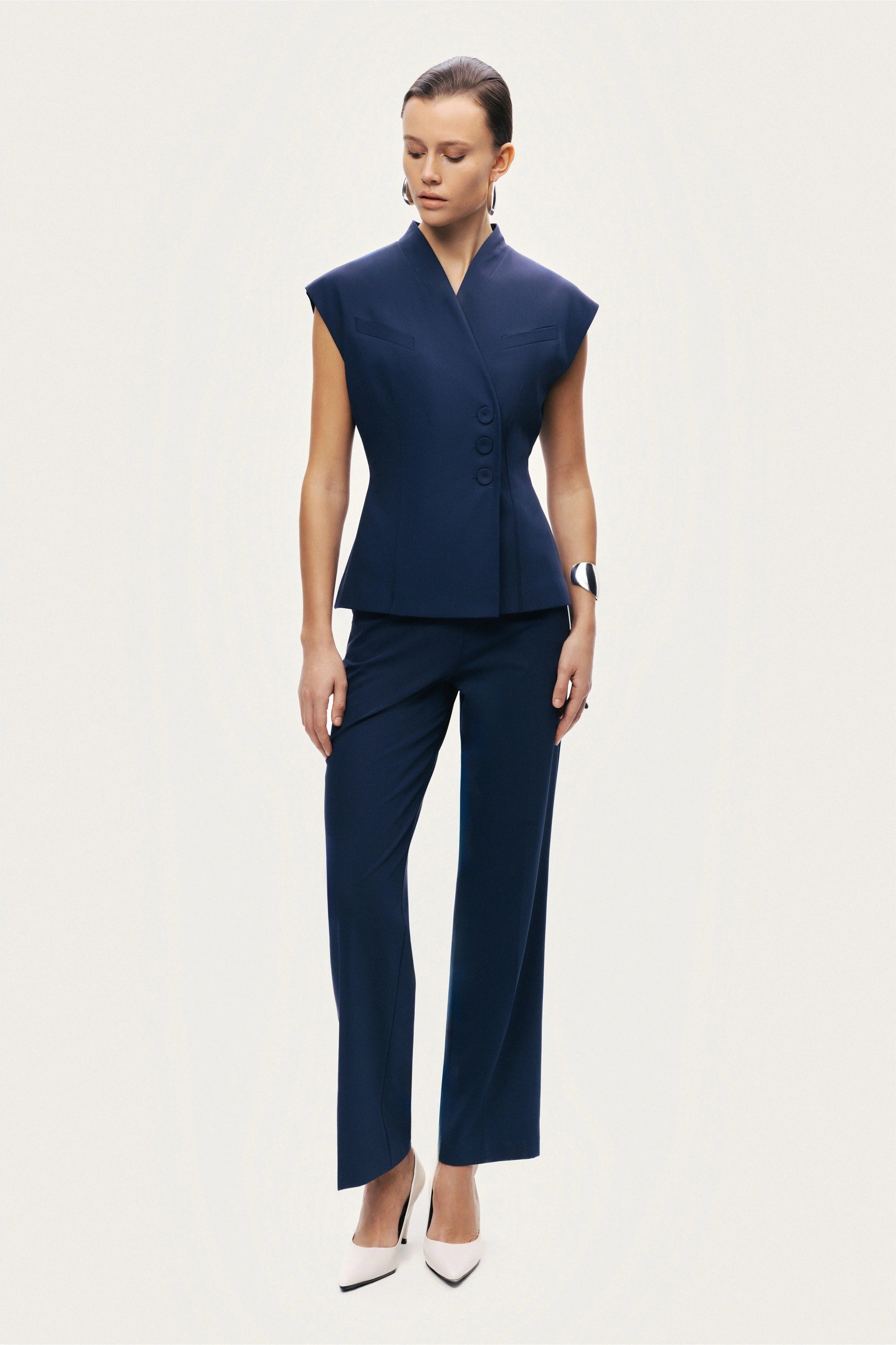 Tailored Sleeveless Vest