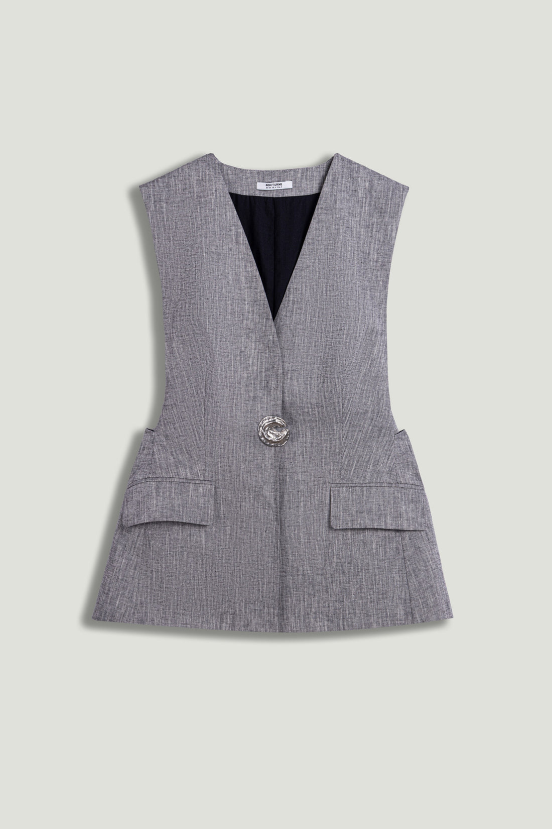 Tailored Button-Front Vest