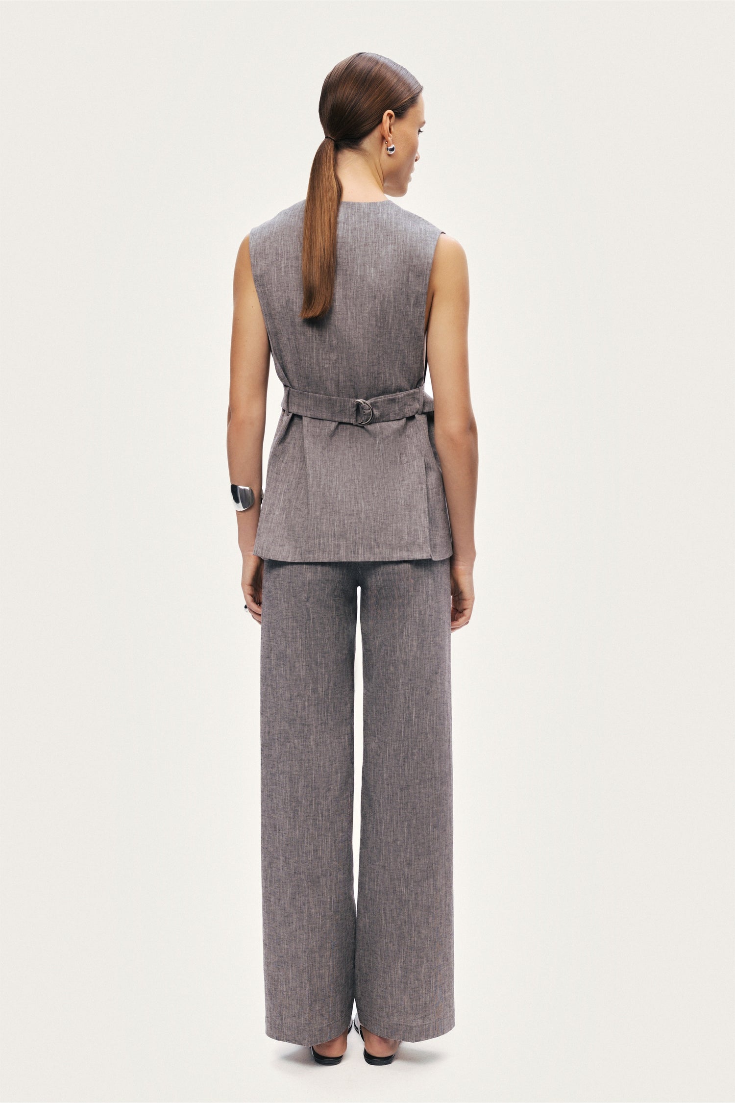 Tailored Button-Front Vest
