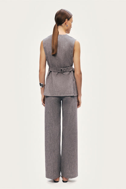 Tailored Button-Front Vest