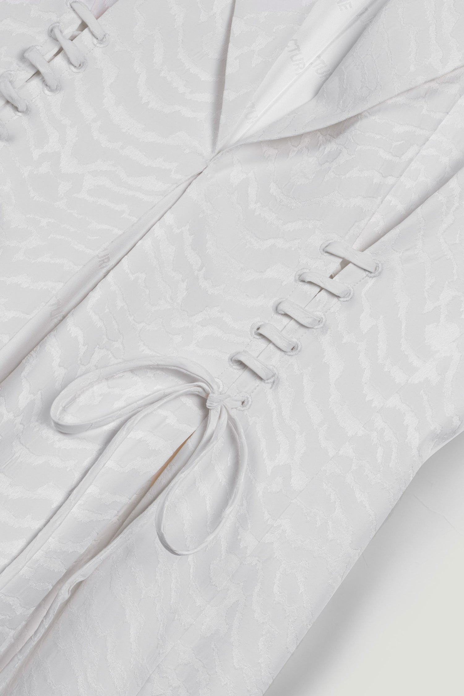Lace-Up Waist Tailored Vest