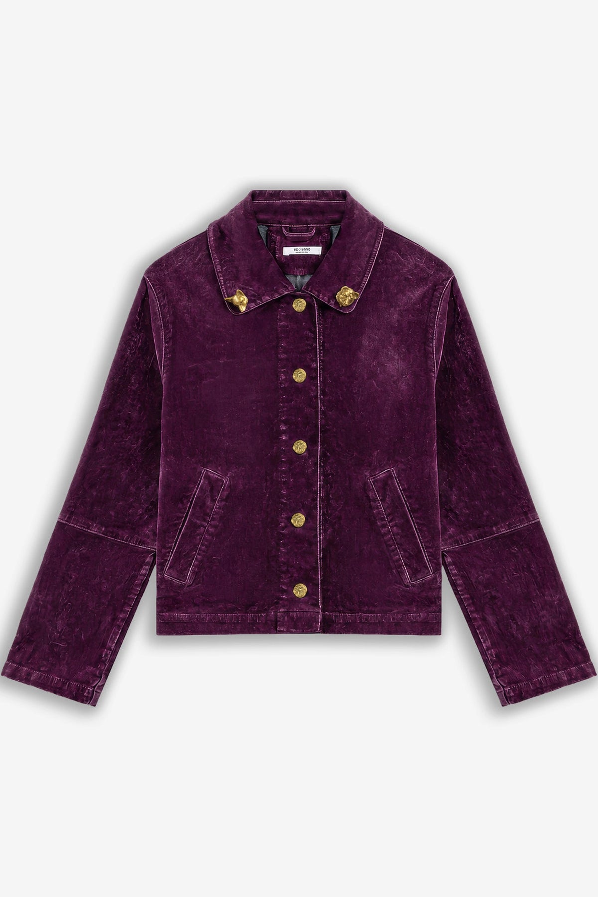 Gold Button Velvet Jacket