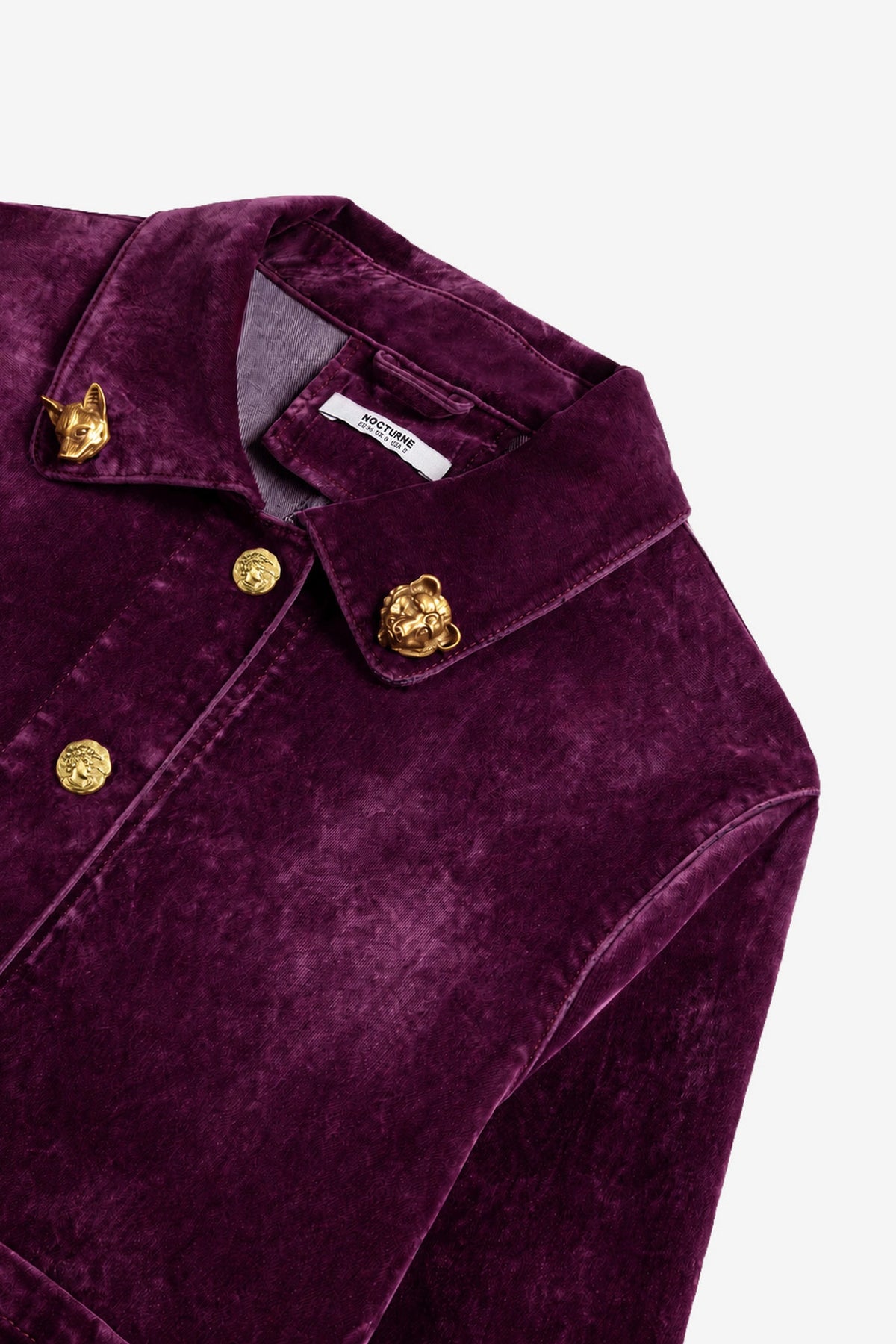 Gold Button Velvet Jacket