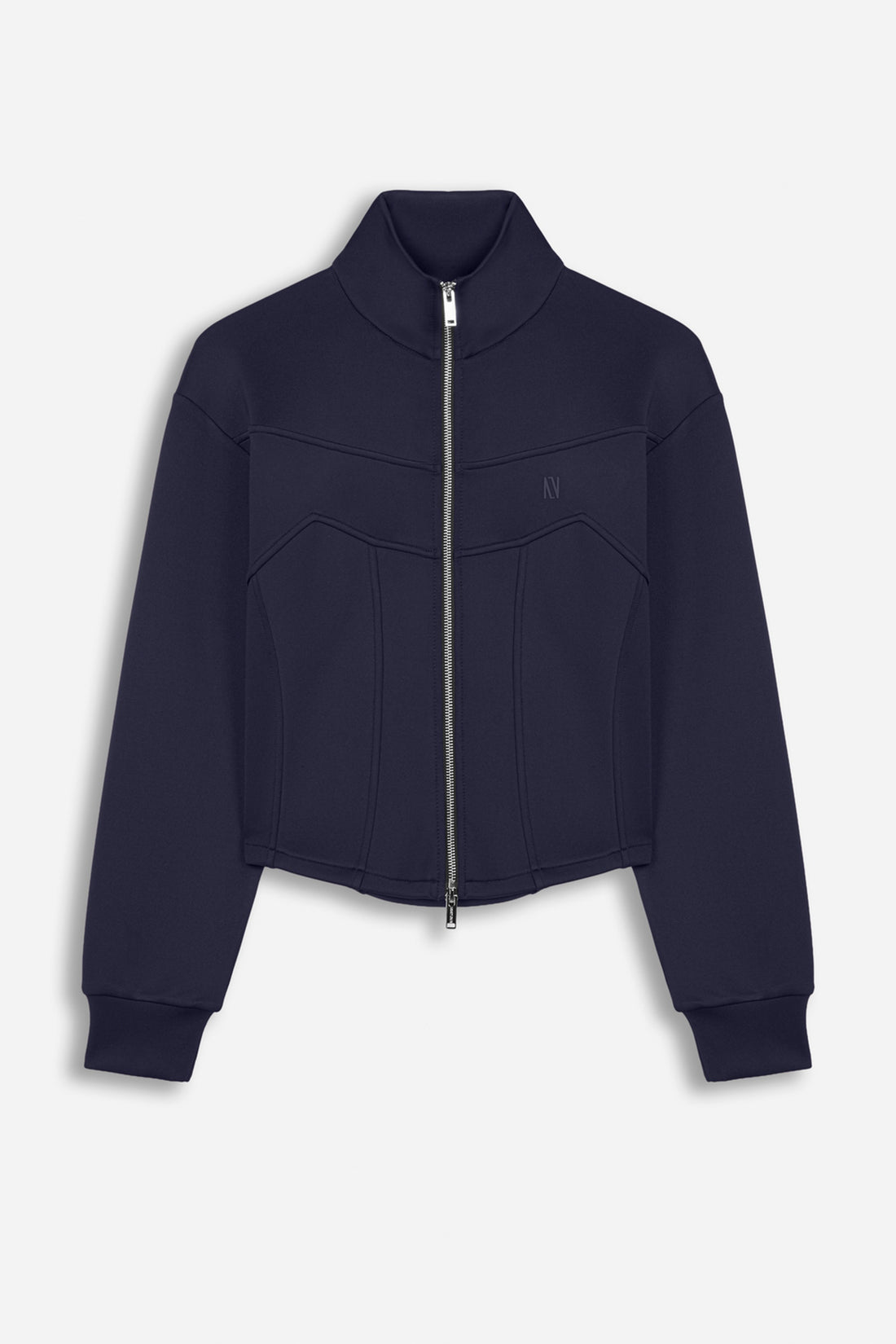 Panelled Zip-Up Sweatshirt Jacket