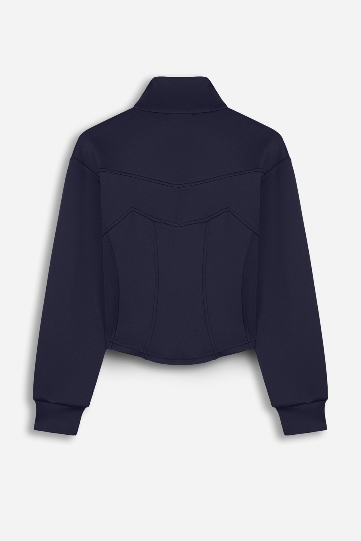 Panelled Zip-Up Sweatshirt Jacket