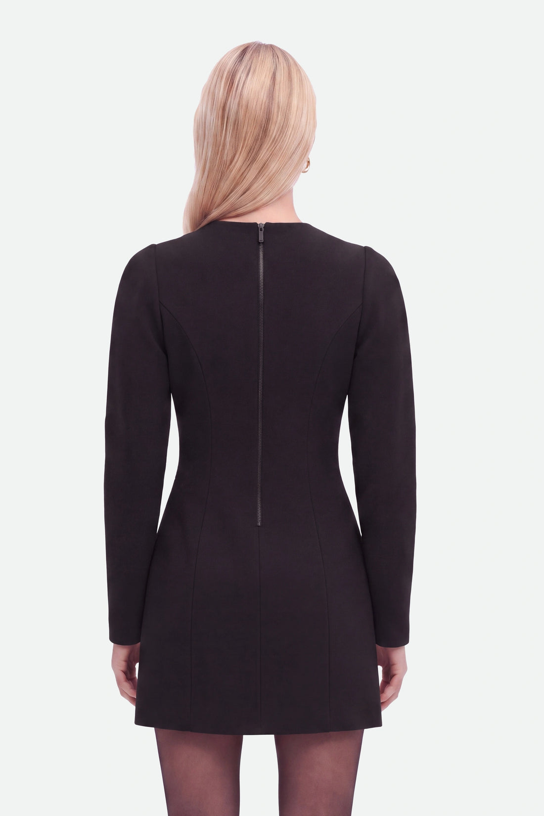 Balloon Sleeve Structured Mini Dress