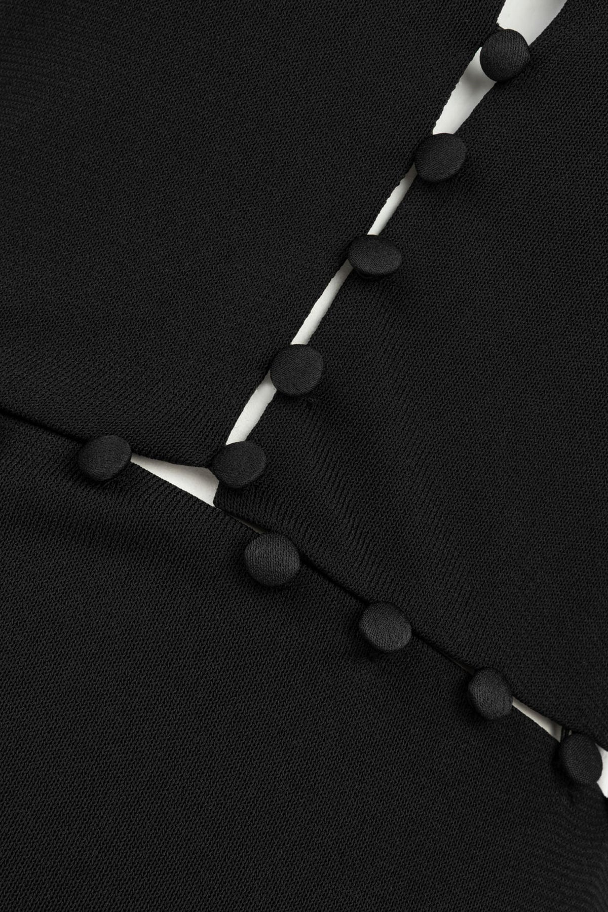 Button Detail Stand Collar Maxi Dress