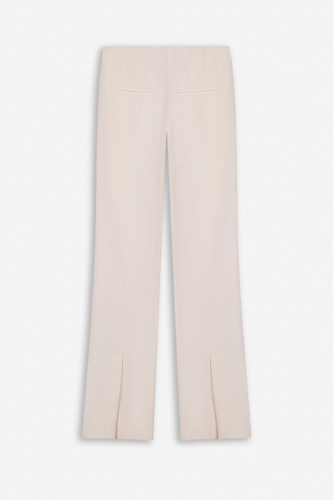 High Waist Slit Hem Trousers