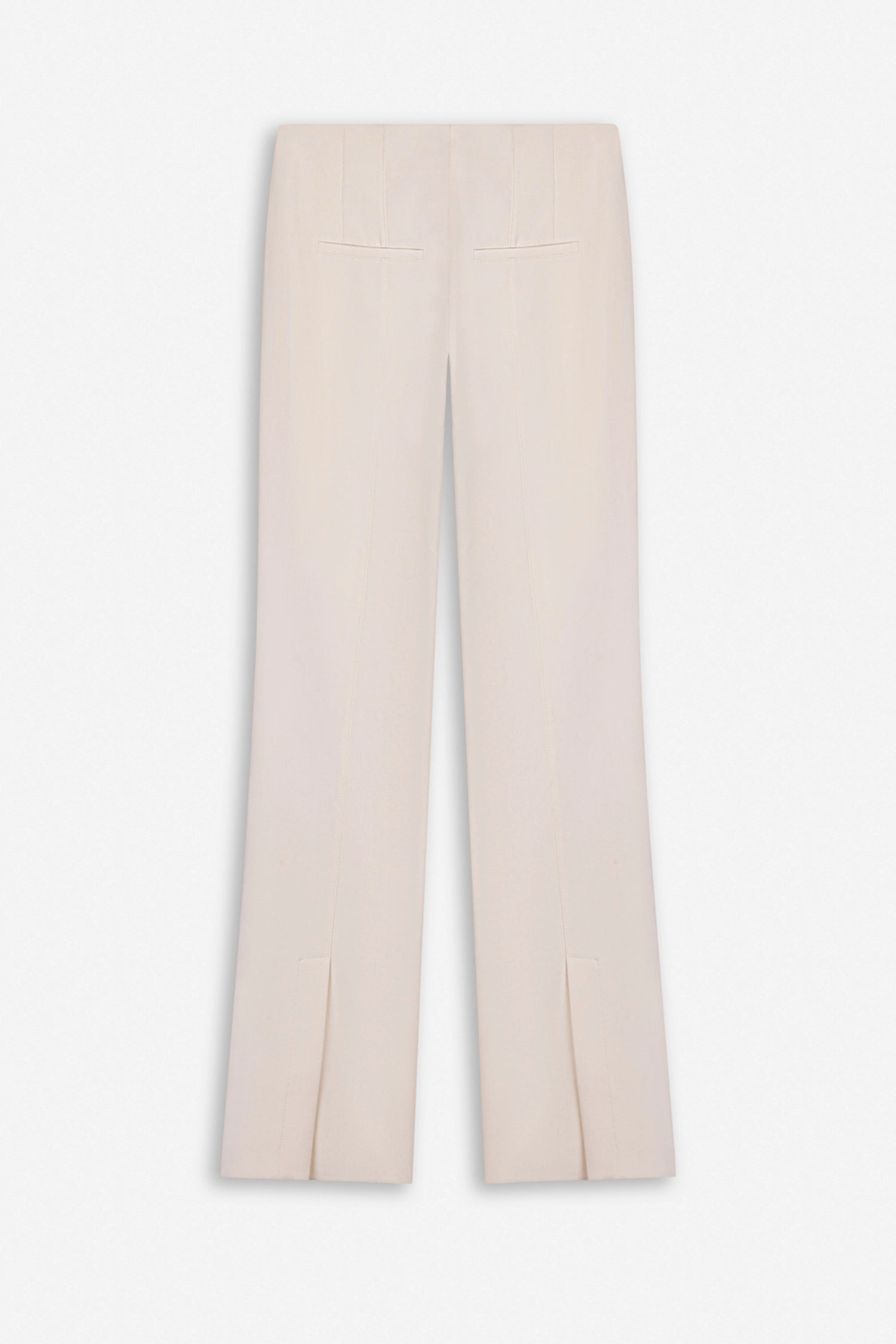 High Waist Slit Hem Trousers