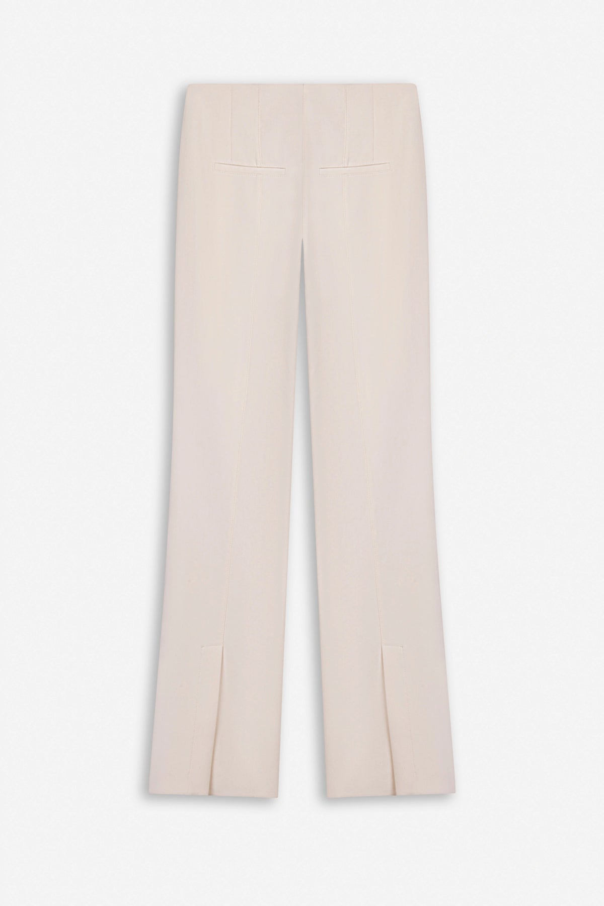 High Waist Slit Hem Trousers
