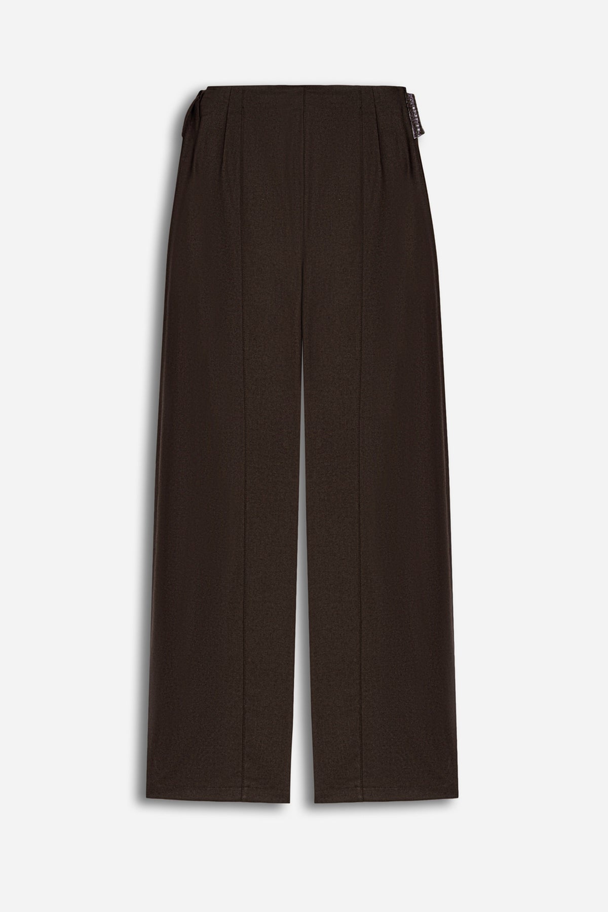 Tie Waist Wide Leg Trousers