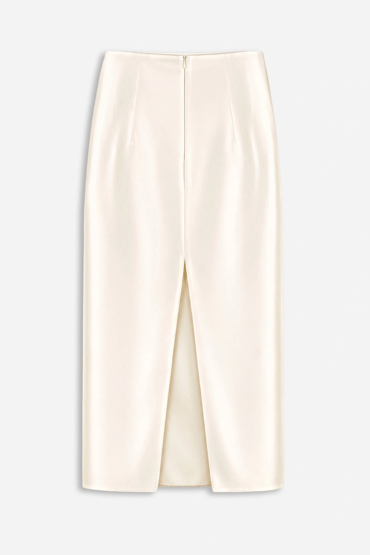 Pleat Detail Pencil Skirt