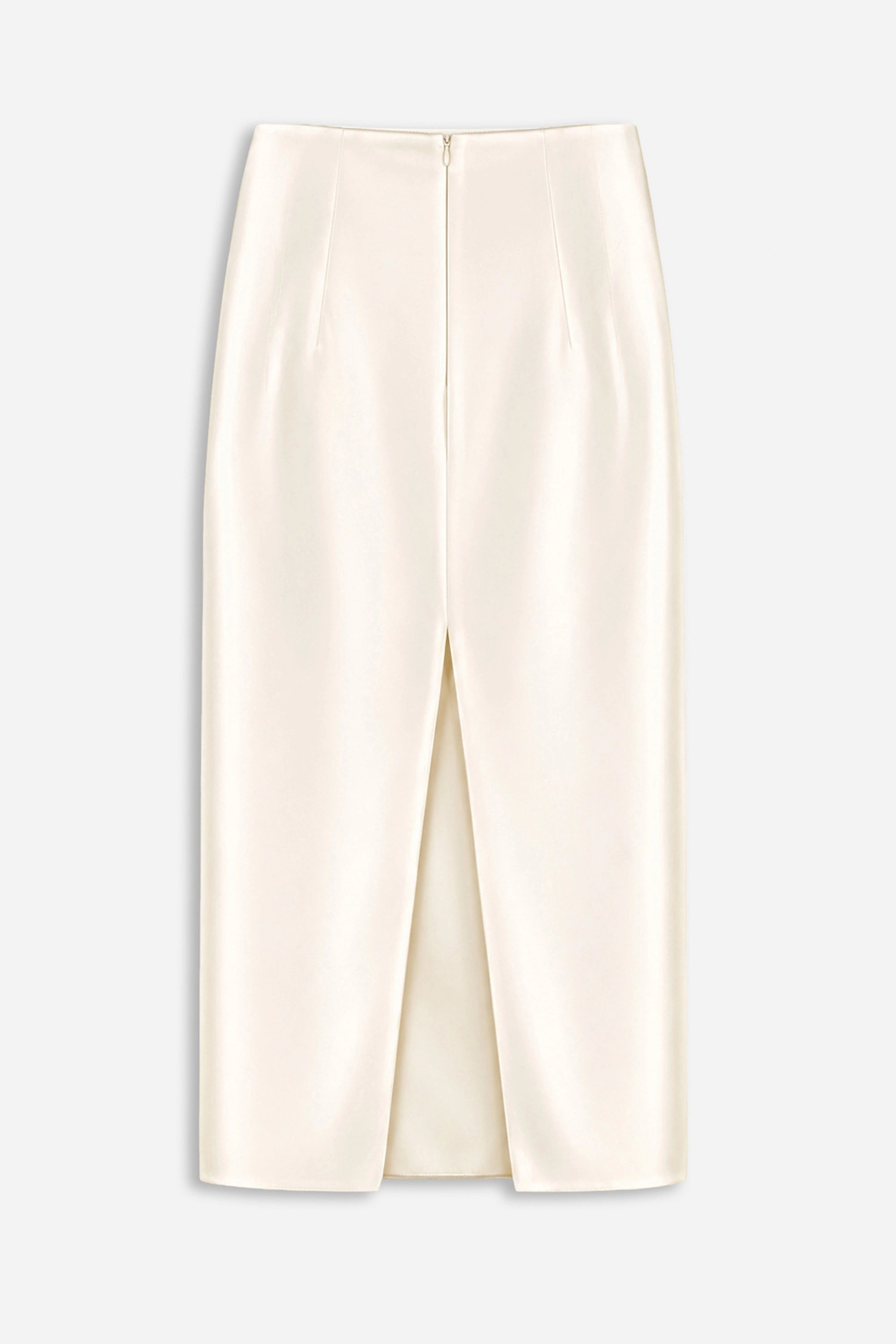 Pleat Detail Pencil Skirt