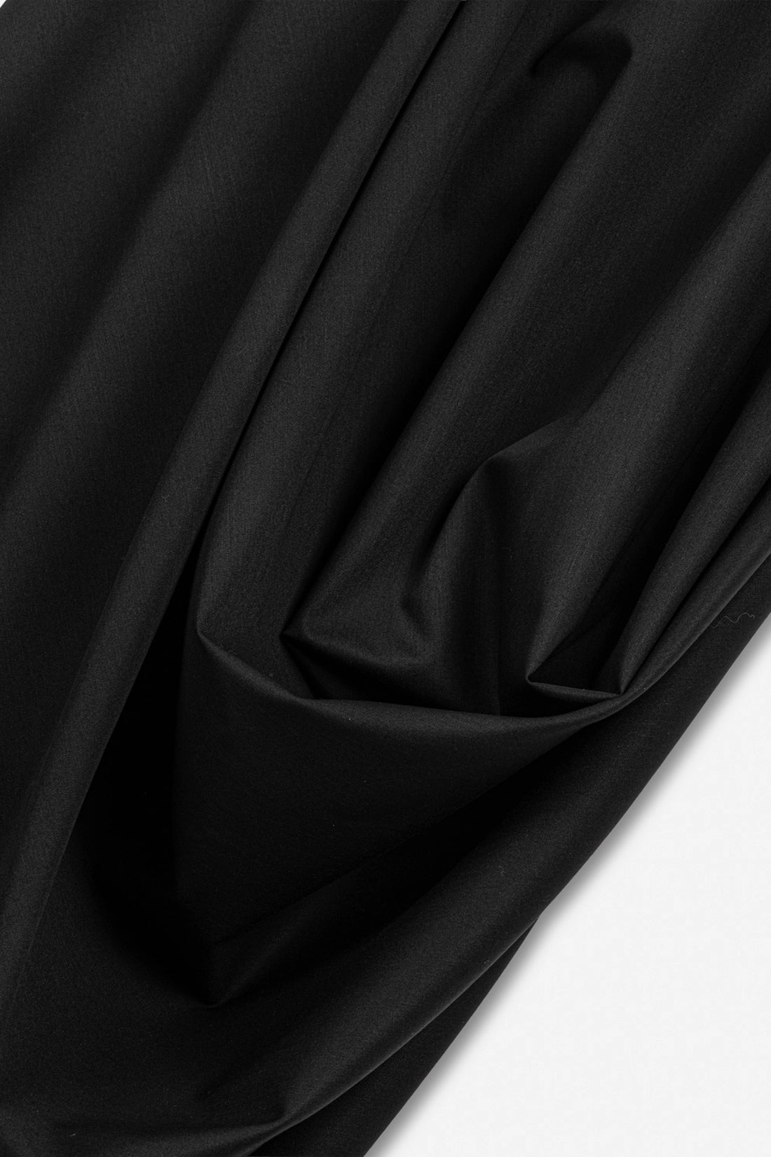 Draped Pleat Detail Midi Skirt