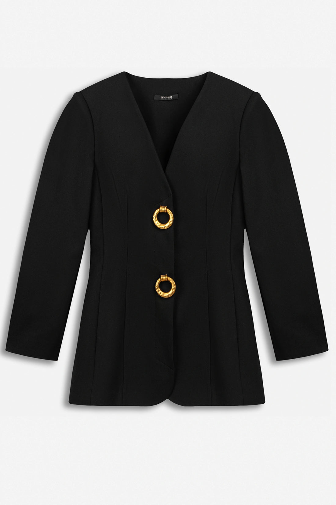 Ring Button Wrap Front Jacket
