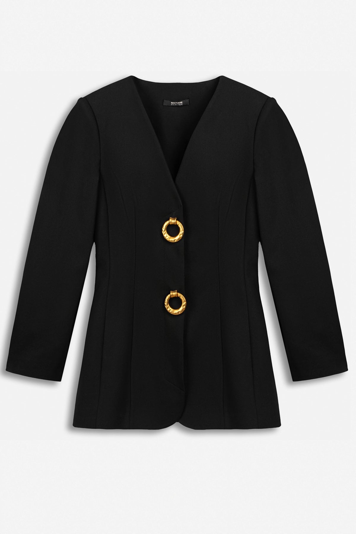 Ring Button Wrap Front Jacket