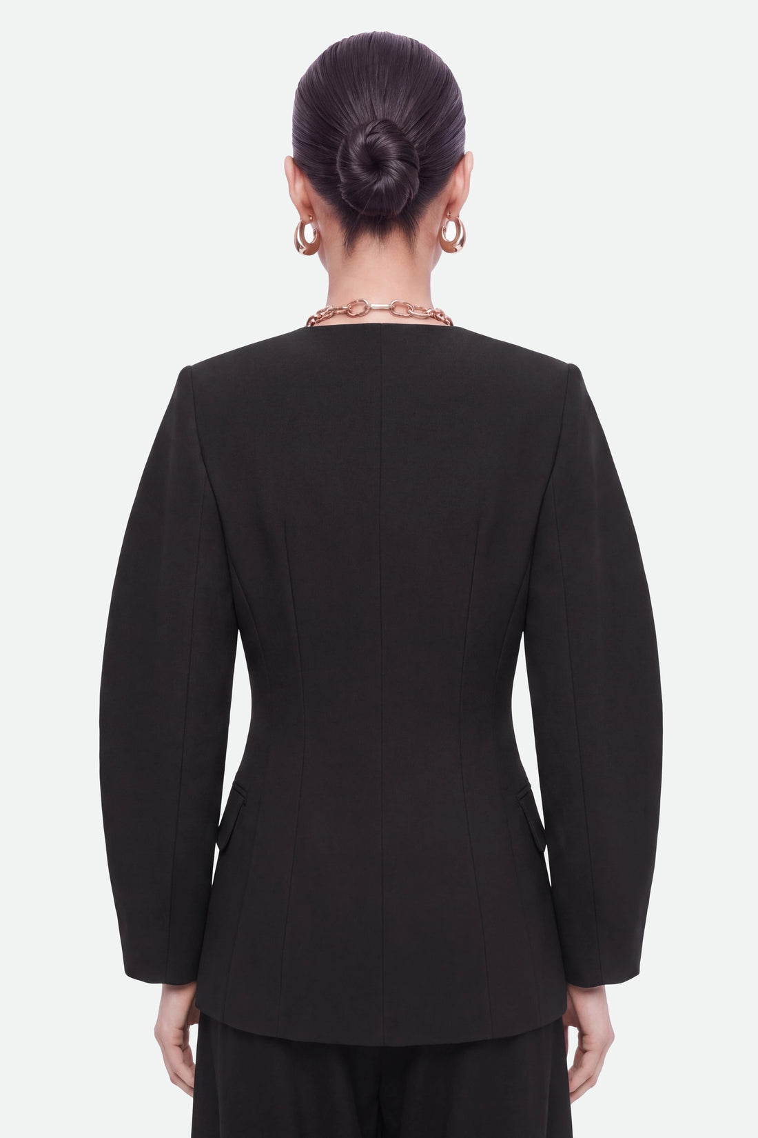 Ring Button Wrap Front Jacket
