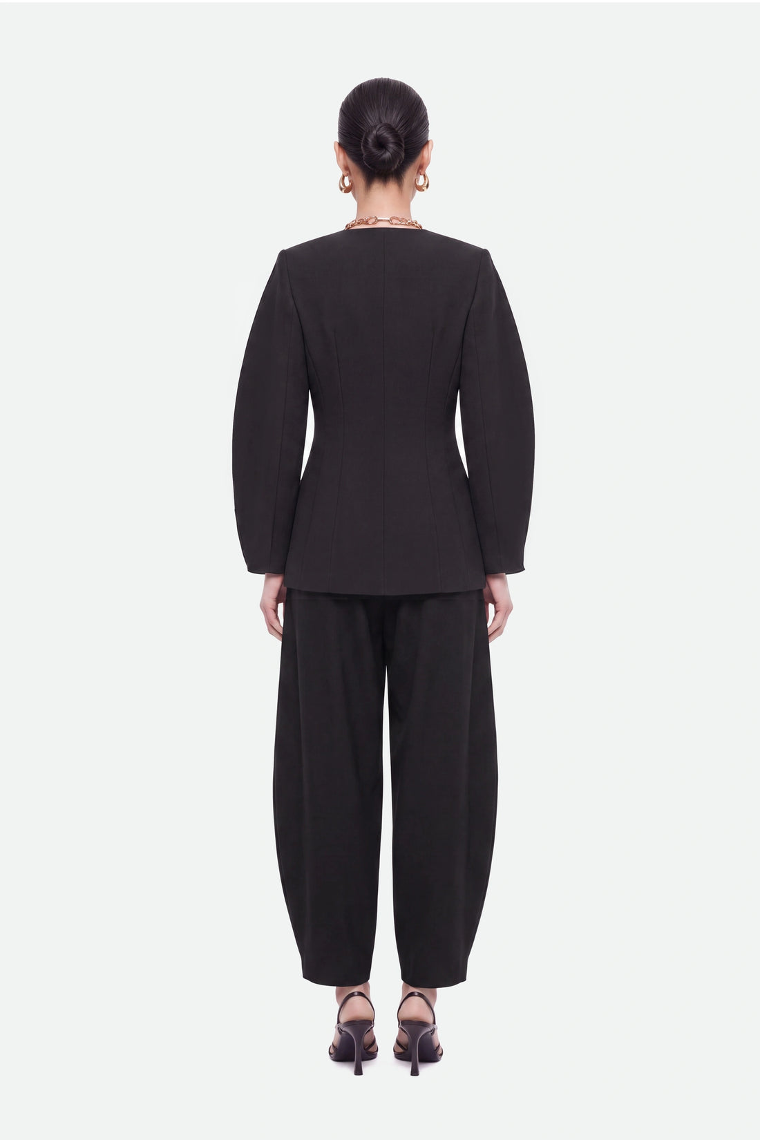 Ring Button Wrap Front Jacket