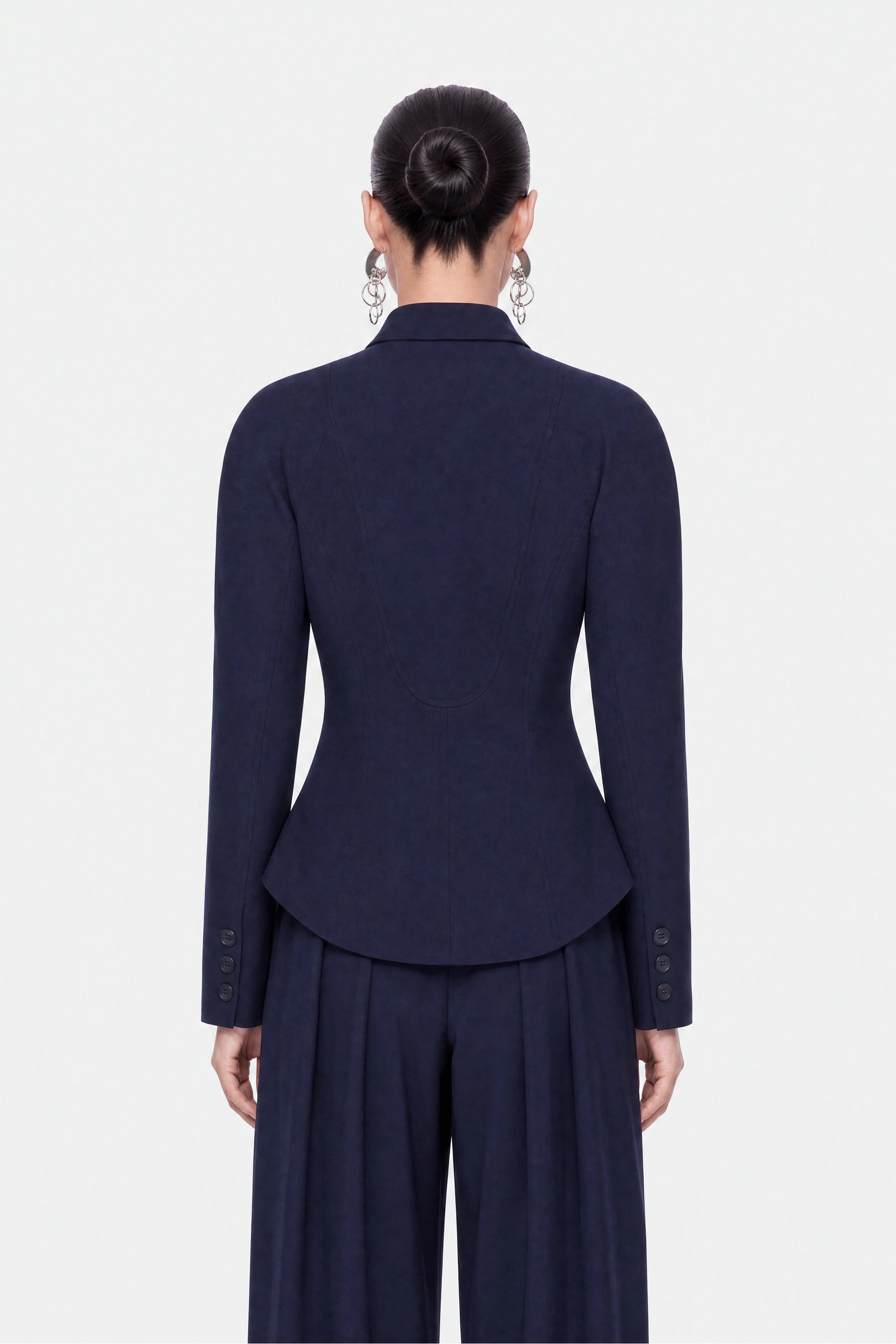 Double Breasted Stand Collar Jacket