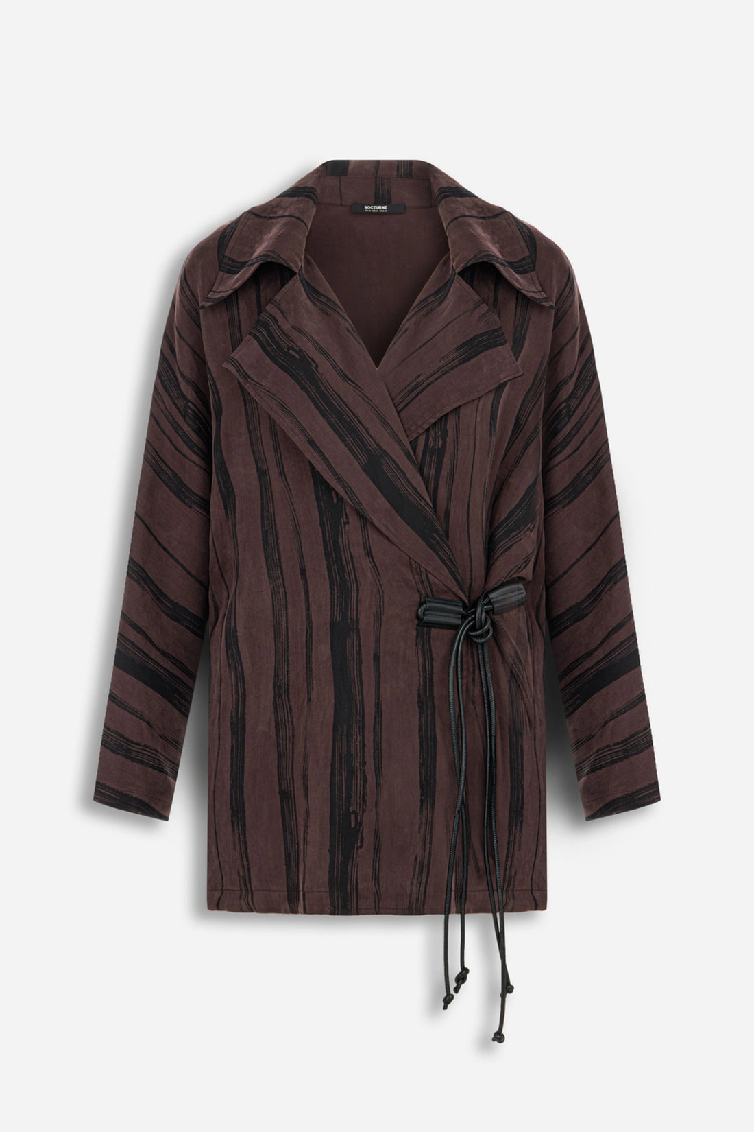 Printed Tie Wrap Jacket
