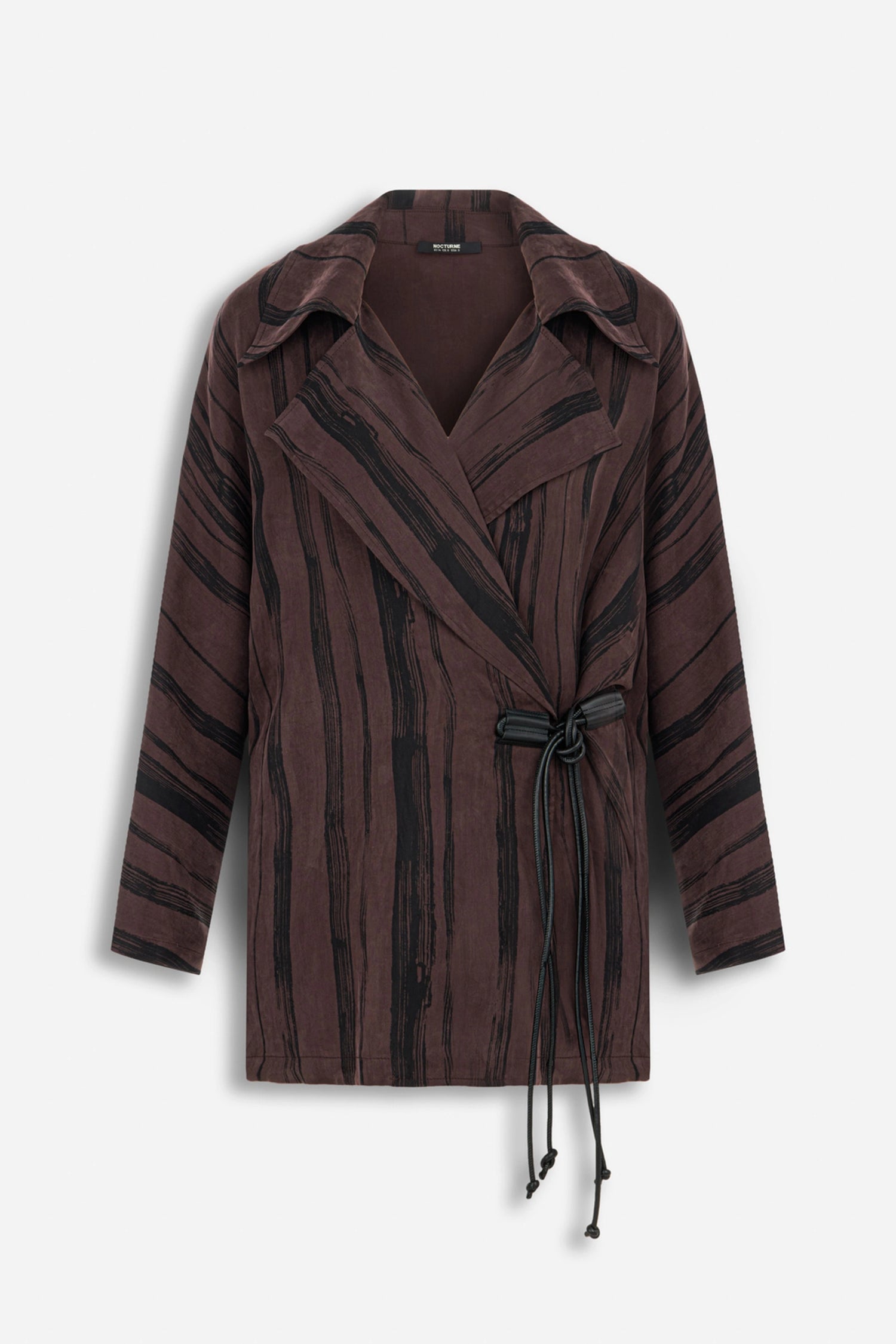 Printed Tie Wrap Jacket