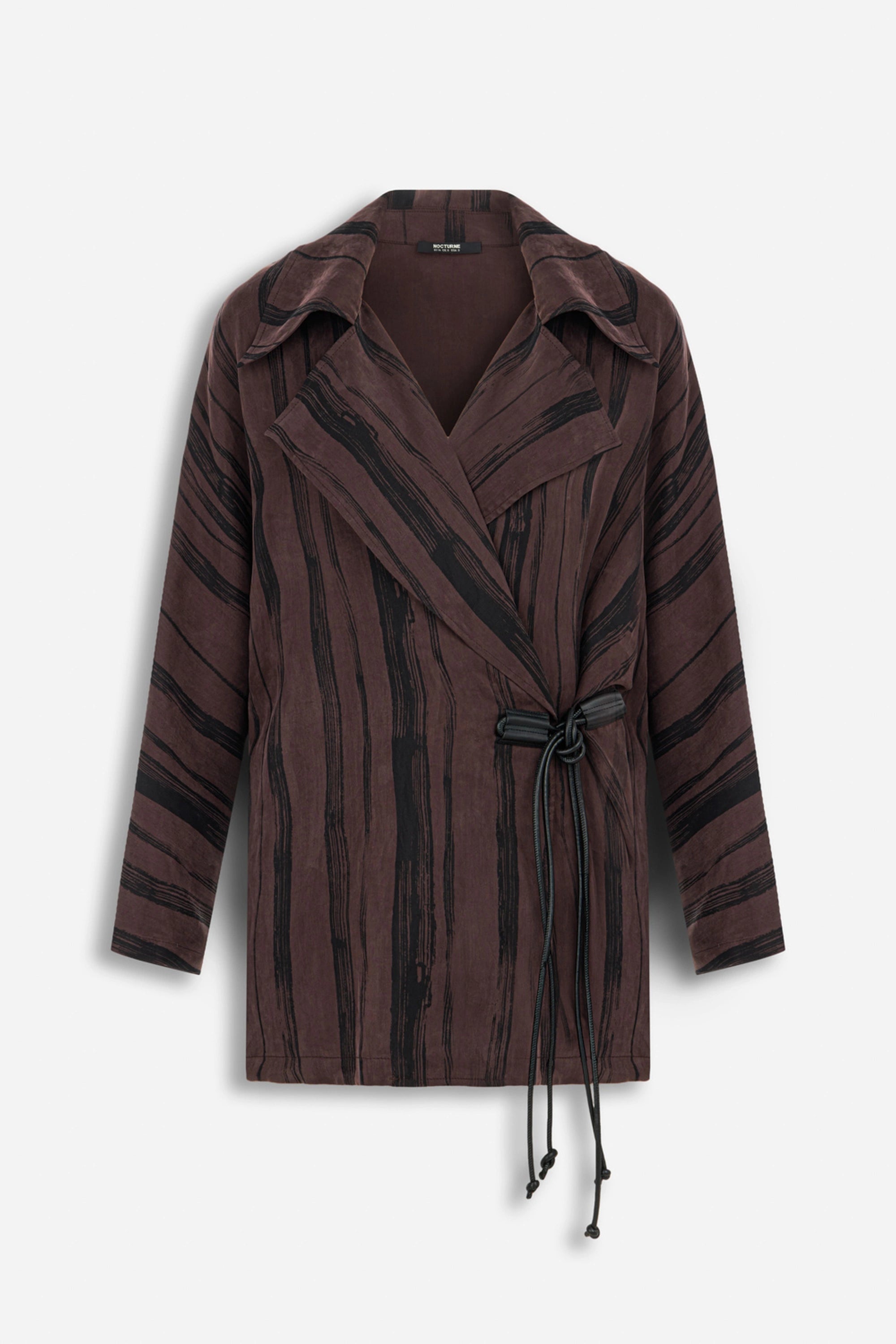 Printed Tie Wrap Jacket