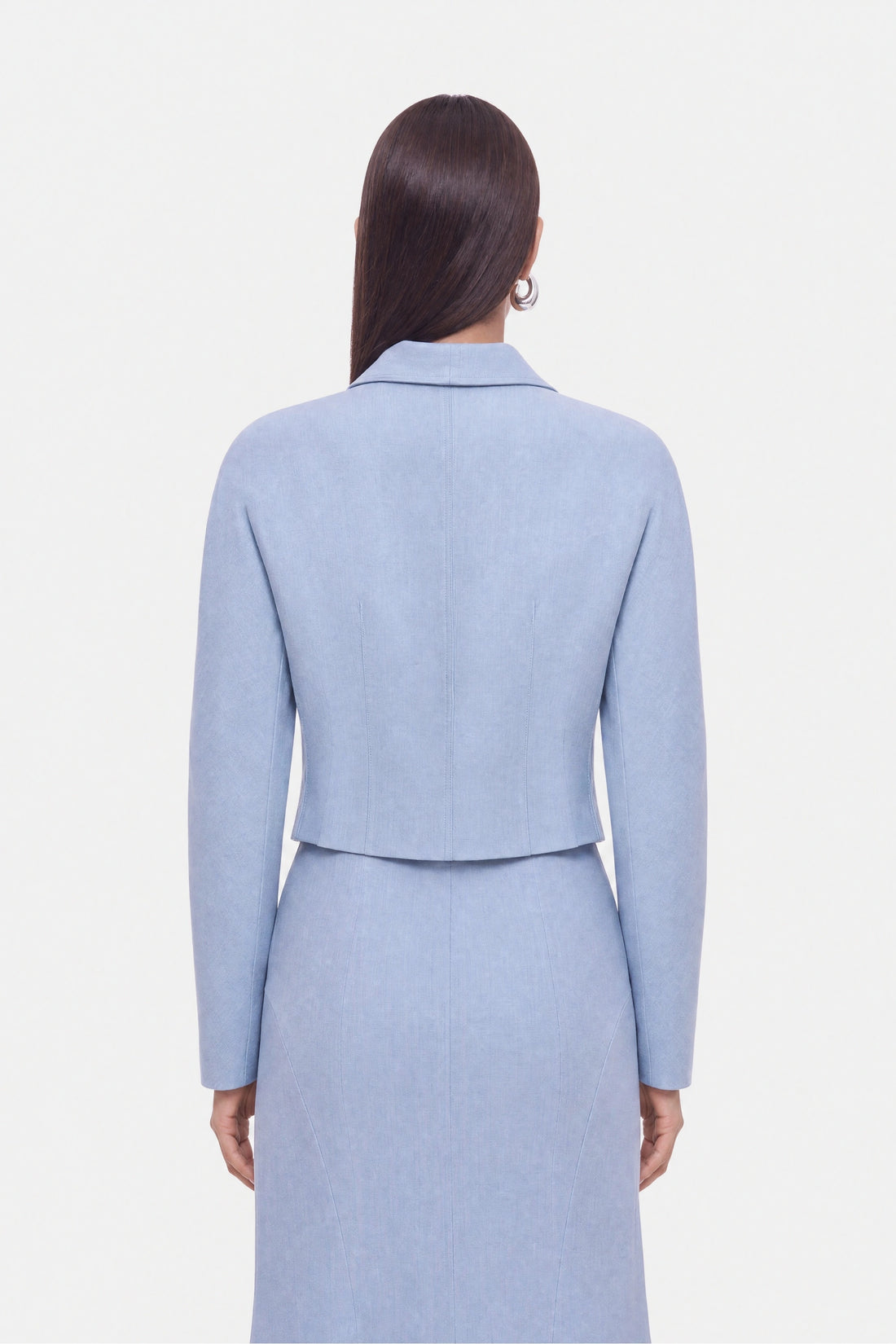 Shawl Collar Cropped Jacket