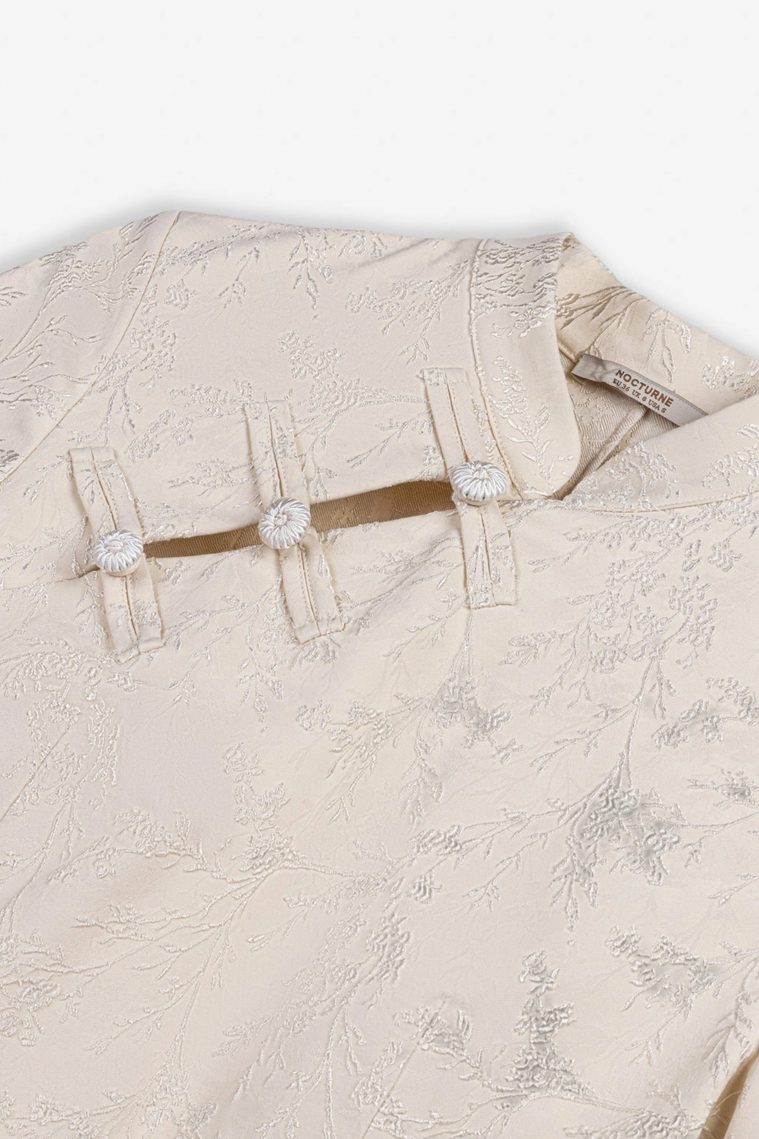 Chinese Button Accessory Blouse