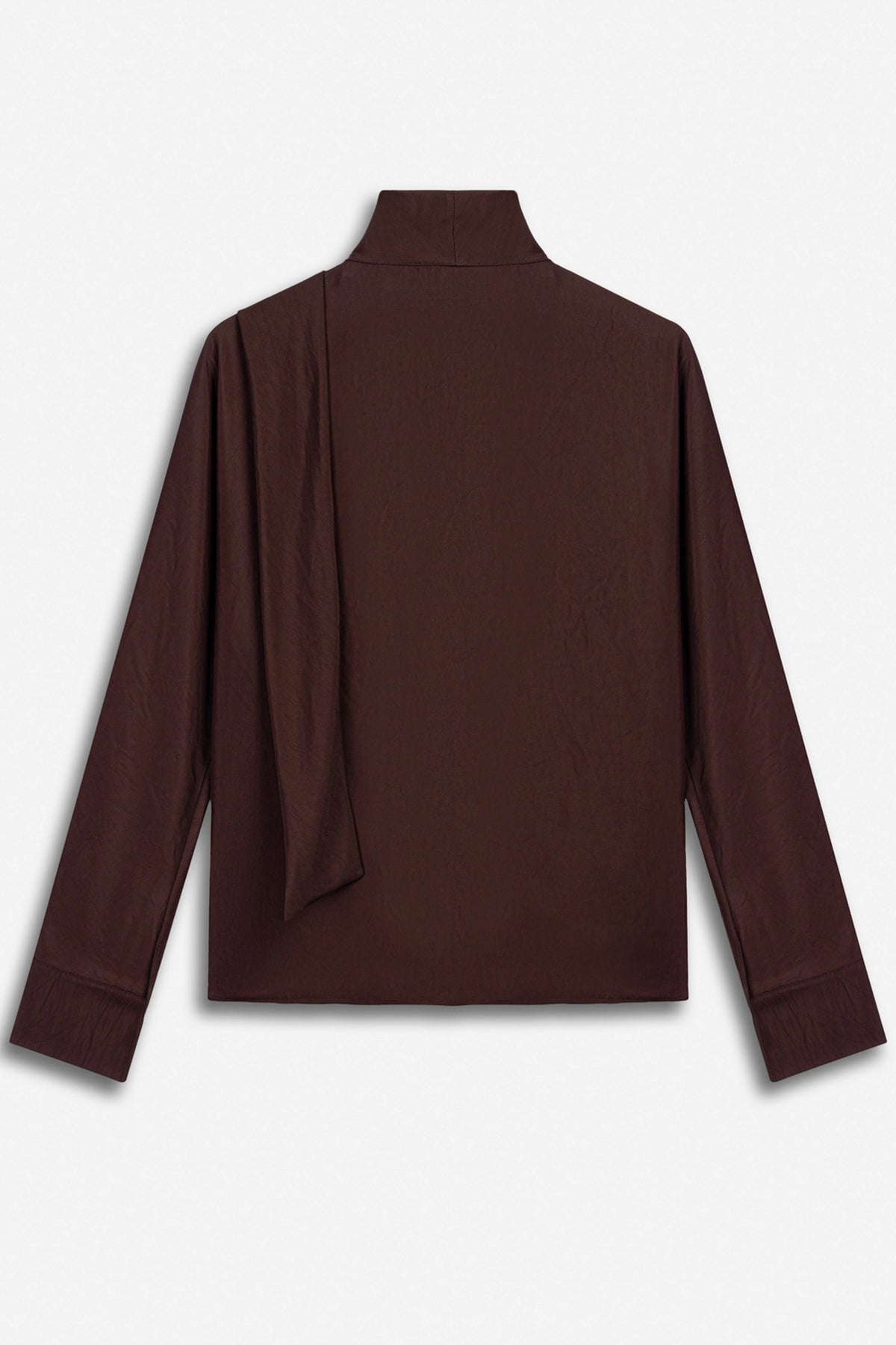 Stone Accessory Stand Collar Blouse
