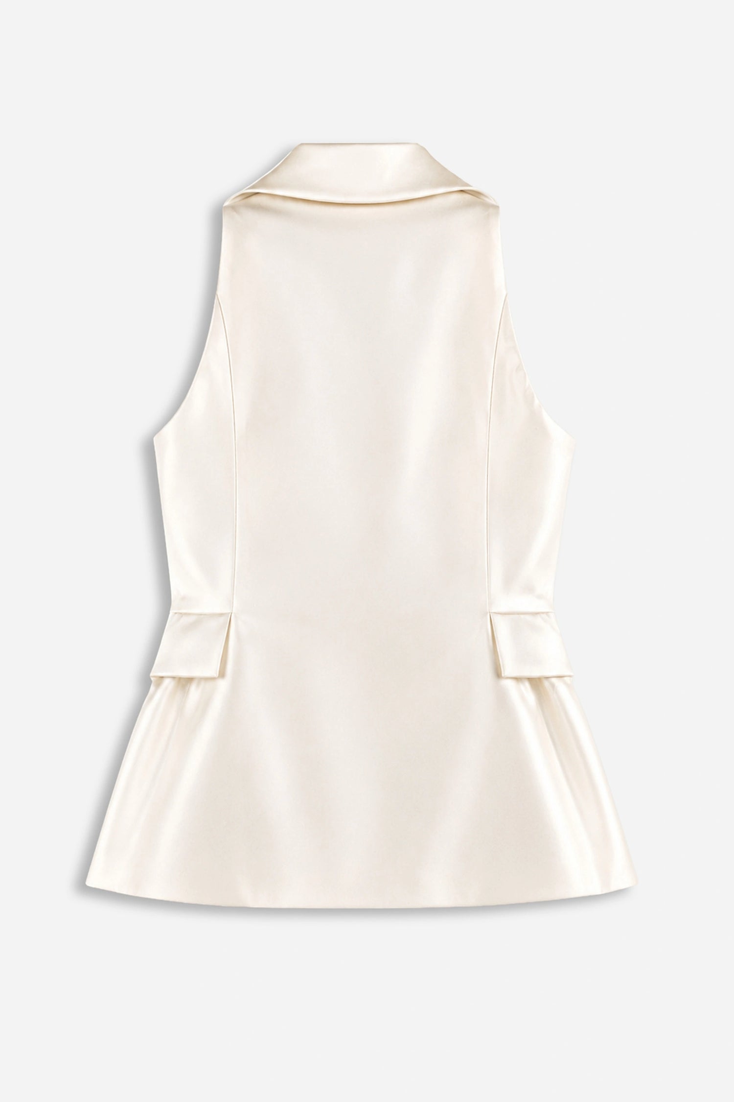 Single Button Peak Lapel Vest