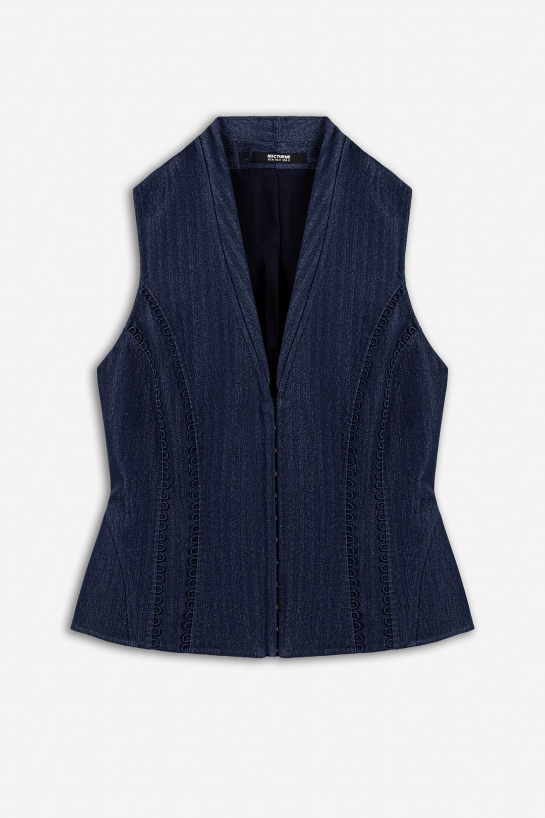 Loop Trim Tailored Vest