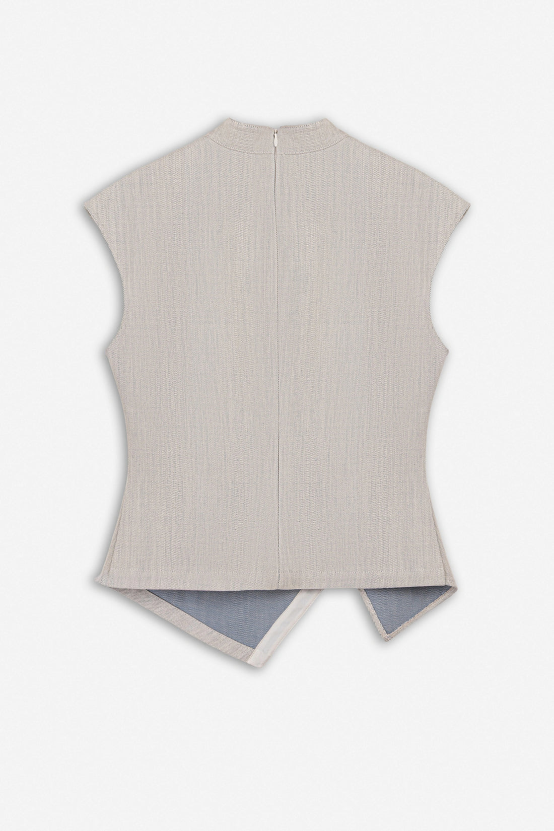 Asymmetric Button Vest