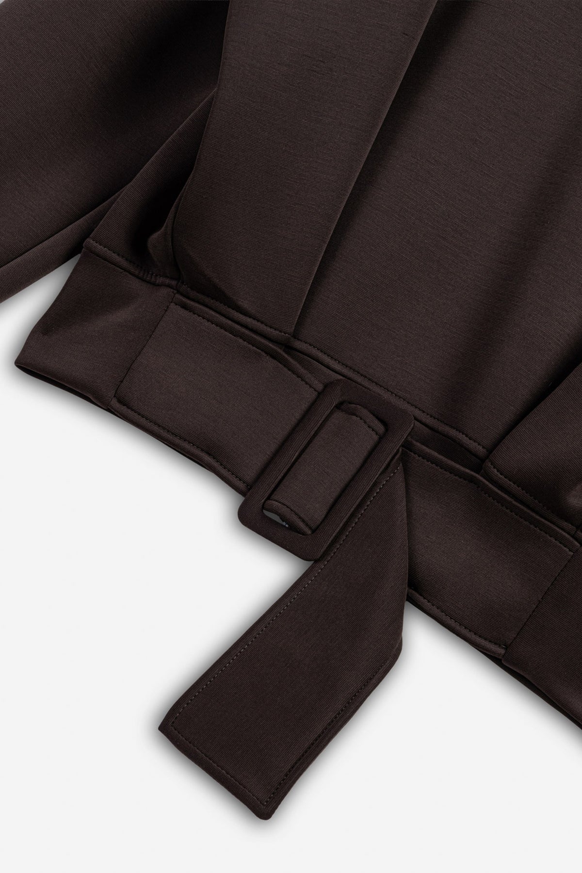 Belted Drop Shoulder Sweatshirt
