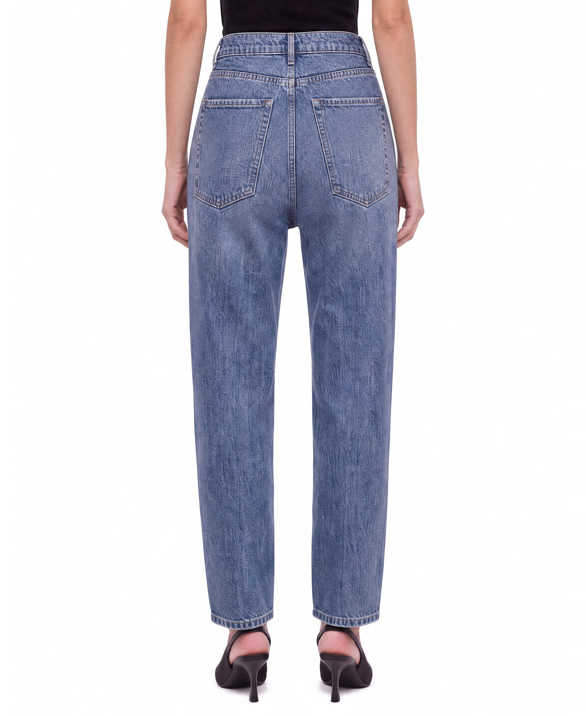 High-Waist Barrel Leg Jeans