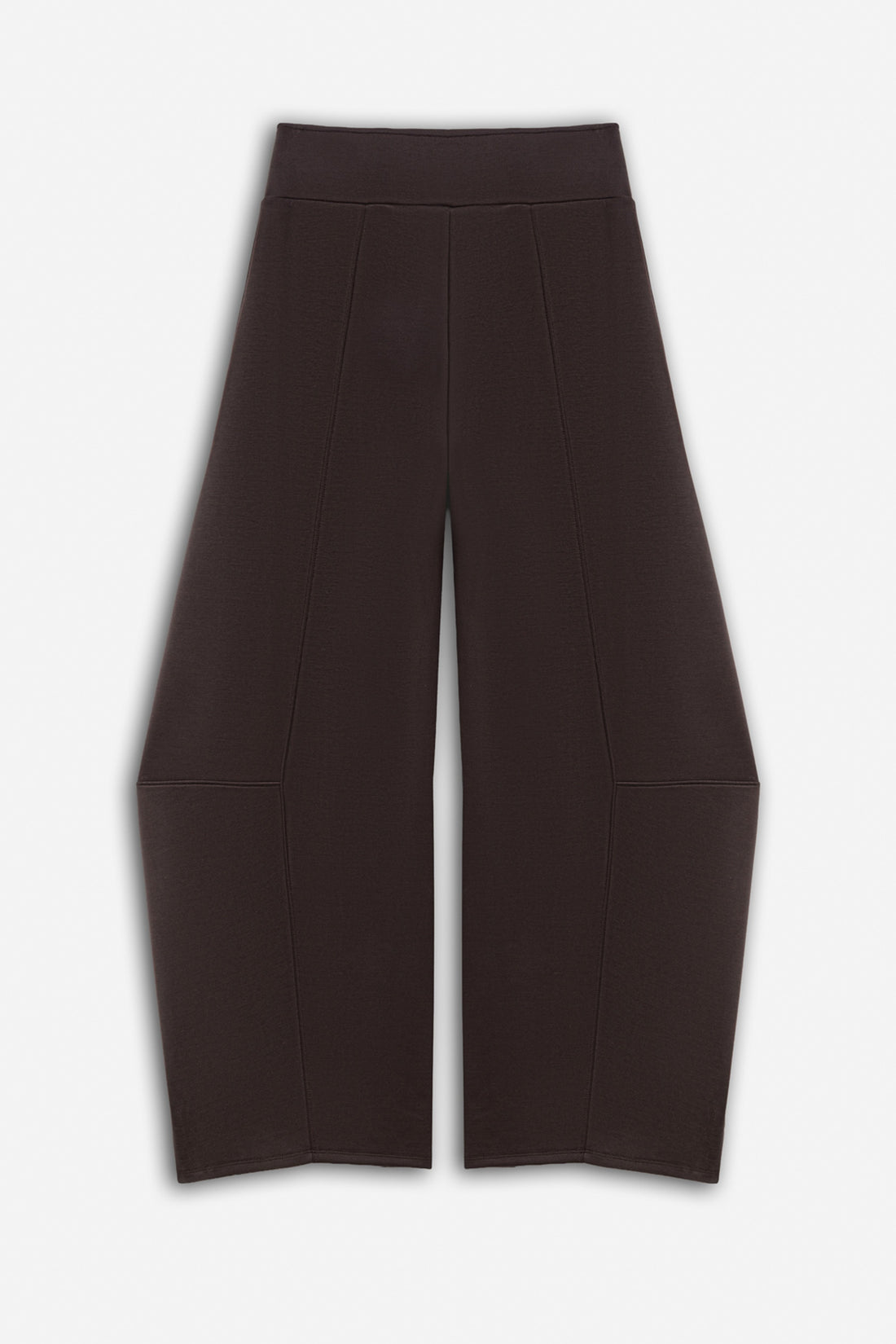 Panelled Barrel Leg Jersey Trousers
