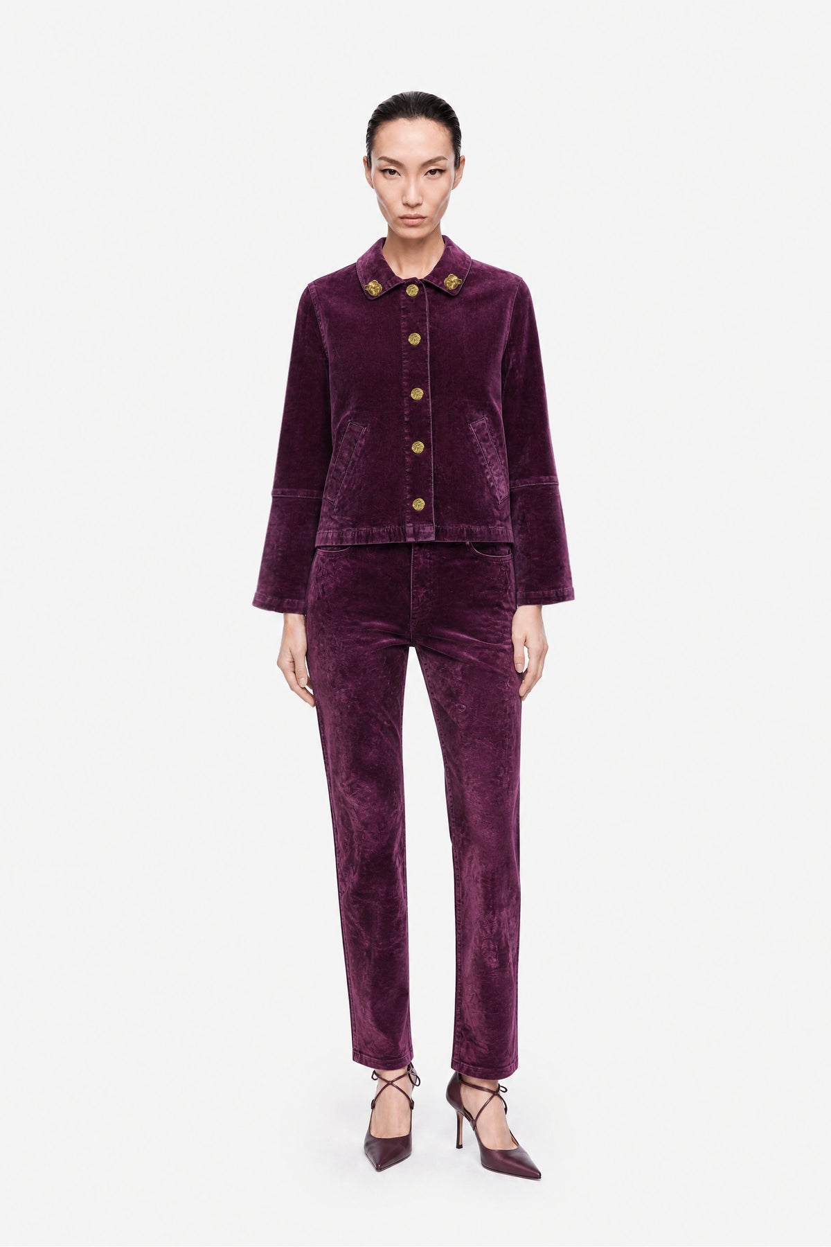 Straight Leg Corduroy Trousers